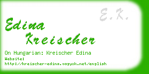 edina kreischer business card